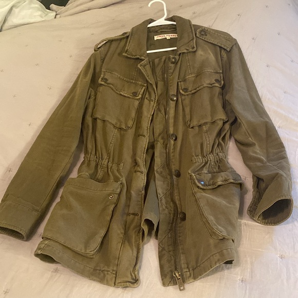 Free People army green utility jacket - Picture 7 of 7